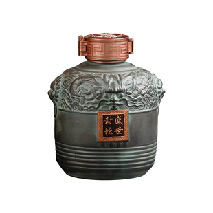 陶瓷酒瓶空瓶子家用摆件1斤5斤10斤酒壶高档窖藏密封泡酒坛子定制