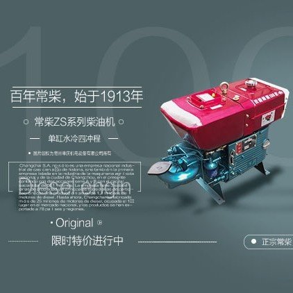 正宗常柴牌单缸柴油机ZS1115，1110，1100手启动/电启动,五金/工具,柴油机,淘宝优惠券,粉丝福利购,淘宝优惠卷