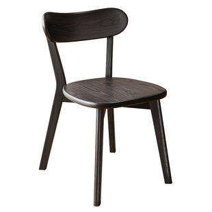 餐椅家用中古风路易斯餐桌椅实木靠背椅子木头小户型餐厅吃饭凳子