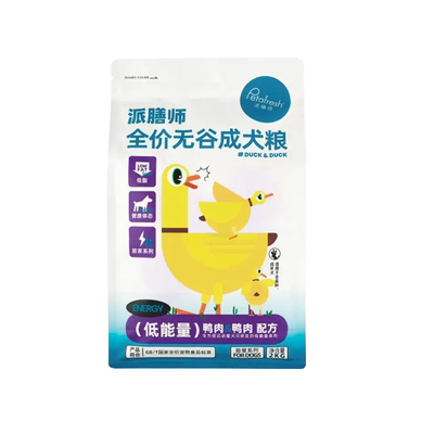 日期新鲜！鲜鸭肉低能量减脂狗粮