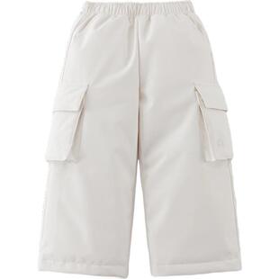 [无氟防泼水]马克珍妮男女童加厚工装羽绒裤 儿童裤子冬装551632