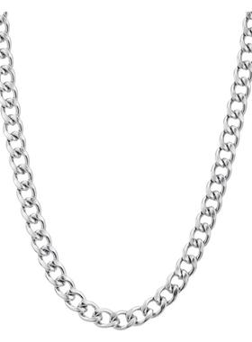 钛钢古巴链情侣不掉色可水洗