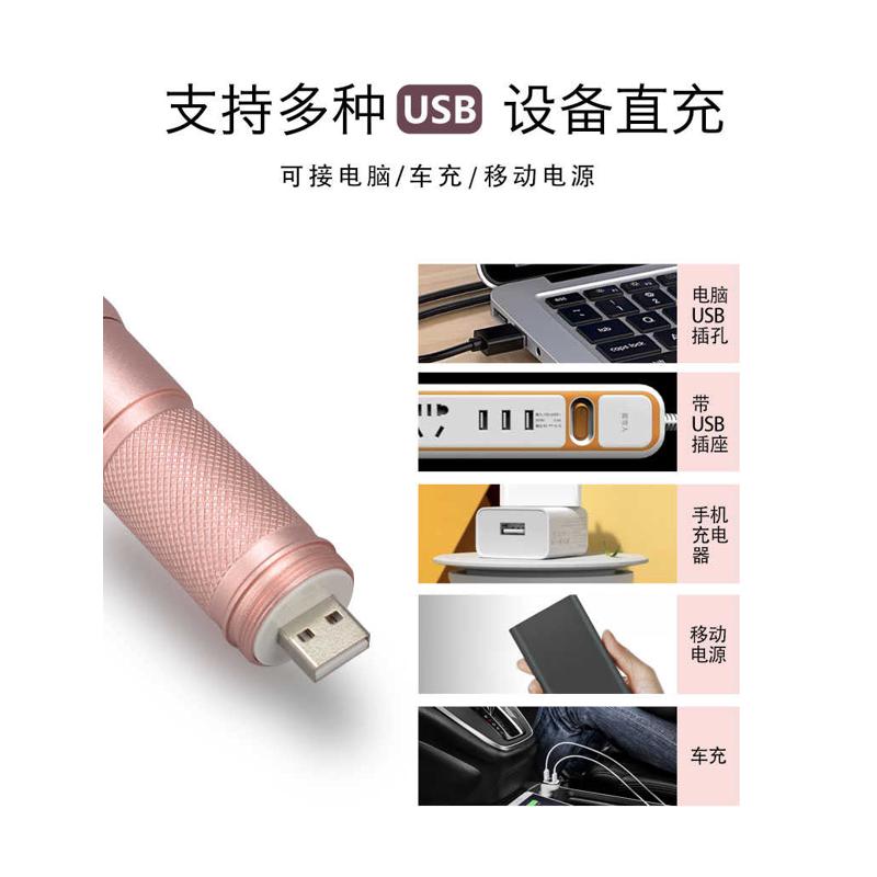 专业采耳手灯USB充电聚光可调方向可视掏耳朵工具套装挖耳朵神器