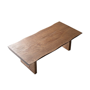 侘寂风实木茶几小户型客厅家用异形茶台复古设计师民宿榻榻米桌子