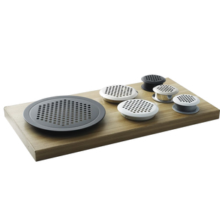 不锈钢气孔盖衣橱柜门装饰透气孔双面厨房天然气煤气黑色鞋柜孔塞