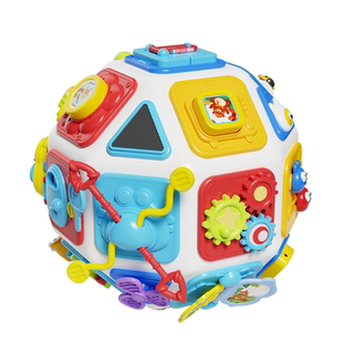 婴儿手拍鼓多面体0一1幼儿童早教拍拍益智6-12个月六面体玩具宝宝