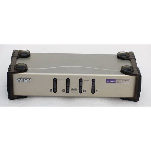 ATEN INTERNATIONAL MODEL CS84U 4PORT PS2 EXTERNAL KVM  AUDIO