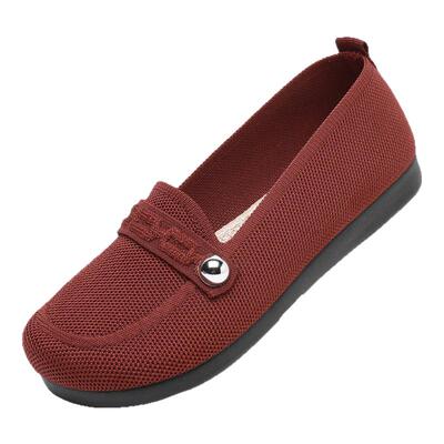 老北京布鞋飞织面舒适透气妈妈鞋