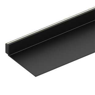 铝合金发光层板LED灯置物架墙上悬空置物板书架壁挂一字板展示架