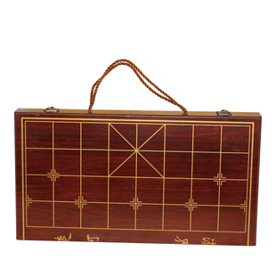 象棋棋盘单独棋盘便携式可折叠中国象棋盘木收纳盒大号小号像棋盘