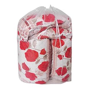 透明抽绳束口被子收纳袋穿绳棉被羽绒服防尘袋换季防潮搬家打包袋