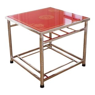 SUS304家用不锈钢烤火桌折叠组装桌冬季新款加厚正方形取暖小架子