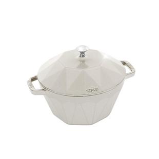 法国Staub珐琅铸铁锅10 16 22圆形海洋图案妈咪锅小猪浮雕饭釜锅