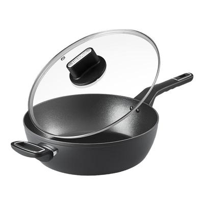 膳魔师家用平底不粘锅超固铝合金