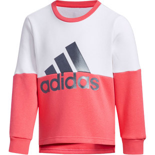 Adidas/阿迪达斯正品男女童当季新款大童运动套头衫卫衣 EH4095