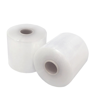 小卷打包膜缠绕膜工业包装膜保护PE透明膜6cm围膜塑料电线嫁接膜