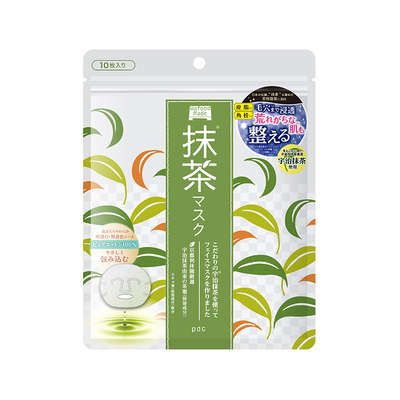 pdc抹茶贴片面膜10片装清洁补水