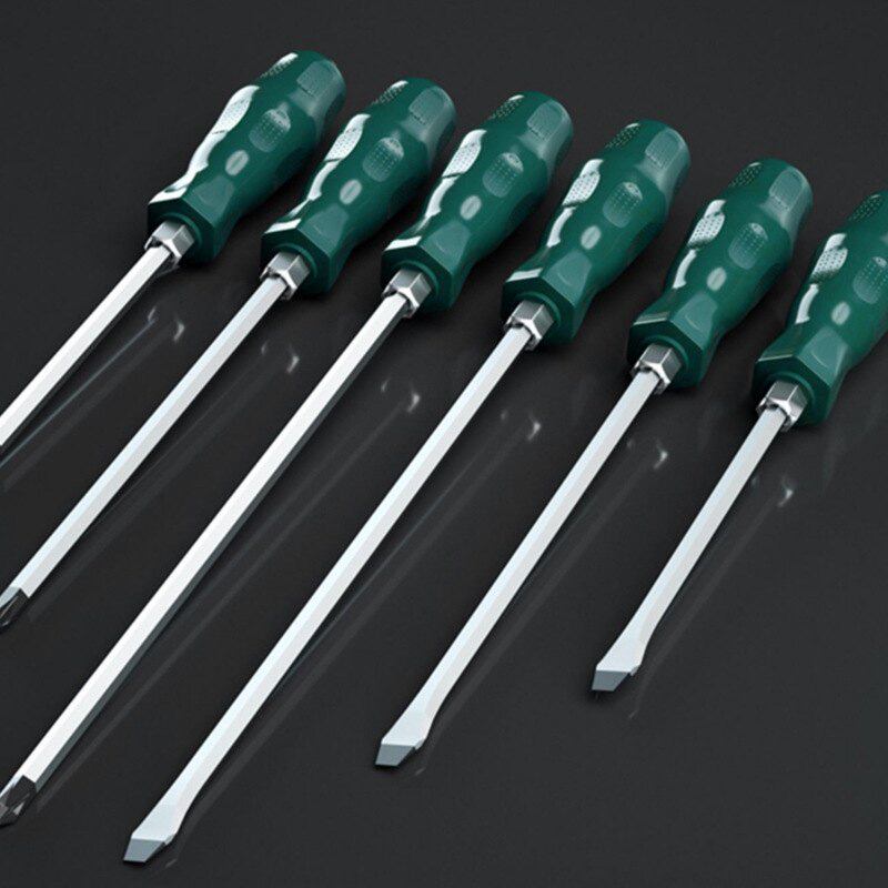 一字穿心敲击螺丝刀起子大梅花加长工业磁超改锥工具口号平硬十字