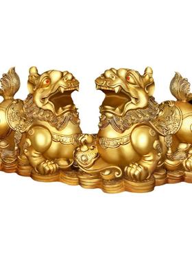 珍如意黄铜客厅貔貅摆件