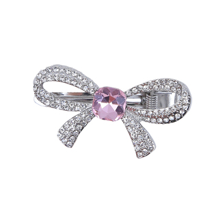 超闪爱心水钻蝴蝶结发夹儿童精致高级感侧边夹宝宝刘海夹碎发夹子