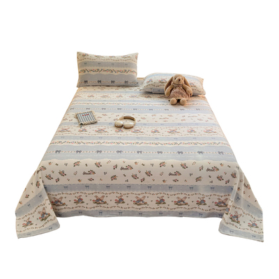 加厚牛奶绒印花床单珊瑚绒被单