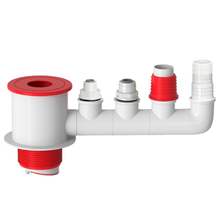 厨房下水管净水器三通接头水槽洗菜盆洗碗机排水管三头通防臭神器