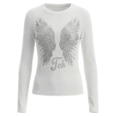 TCH烫钻天使之翼打底衫女内搭长袖上衣2026春季新款T78A02E1028