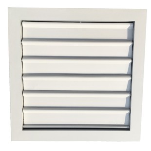 自垂百叶窗风机排风防雨百叶换气油烟机单向出风口圆形铝合金百叶