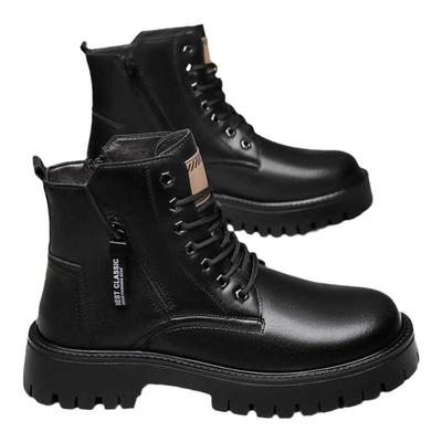 蜻蜓牌马丁靴真皮棉鞋雪地靴防滑