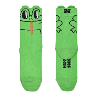 HappySocks潮牌童袜秋季款彩色多巴胺快乐青蛙棉袜中筒袜宝宝袜子