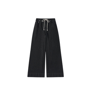 COMMXN·牛仔阔腿裤休闲简约通勤百搭宽松长裤2025秋季新款女装