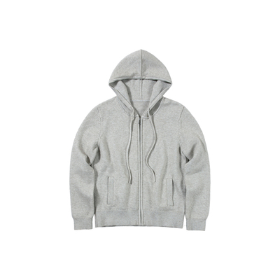 复古连帽针织开衫毛衣女小个子