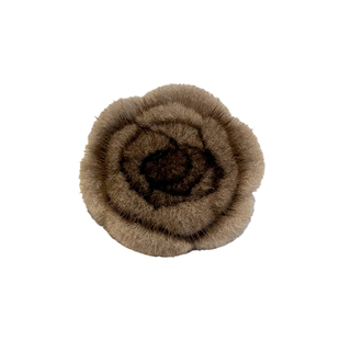 水貂毛花朵头绳扎头发皮筋韩国气质高级感百搭毛绒发绳丸子头发饰