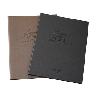 高端防水插袋款菜单设计制作活页外文菜单高档餐厅酒店价格表定制