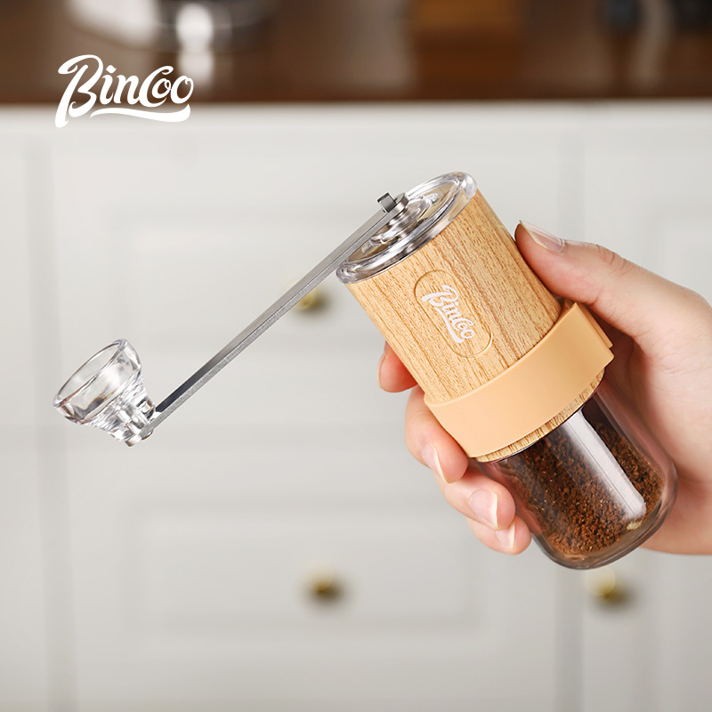 bincoo手摇磨豆机咖啡豆研磨机手动手磨咖啡机家用小型磨粉磨豆器