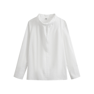 COLN关于高领一气呵成的高级和时髦堆堆领衬衫给到你叠穿更有vibe