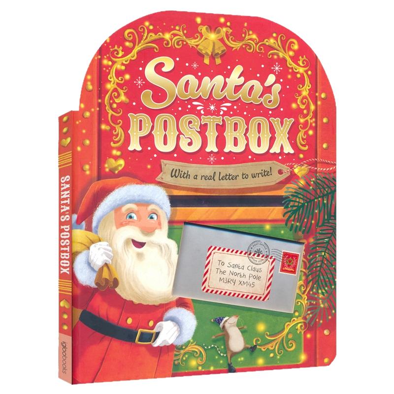 英文原版 Santa's Postbox 圣诞老人的邮筒 随书附信纸 英语韵文早教启蒙 故事绘本 亲子读物