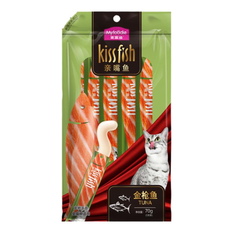 麦富迪猫零食亲嘴鱼猫条猫咪湿粮猫零食罐