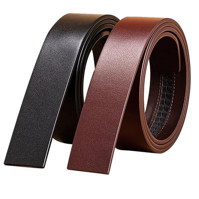 胖三百无头皮带100%真牛皮超耐用