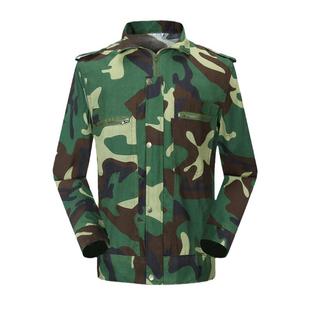 迷彩服套装男训服春夏秋季薄款透气耐磨上衣裤子民工装劳保工作服