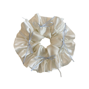 甜美芭蕾风缎面蝴蝶结大肠发圈少女扎头发丸子头发绳头绳皮筋发饰