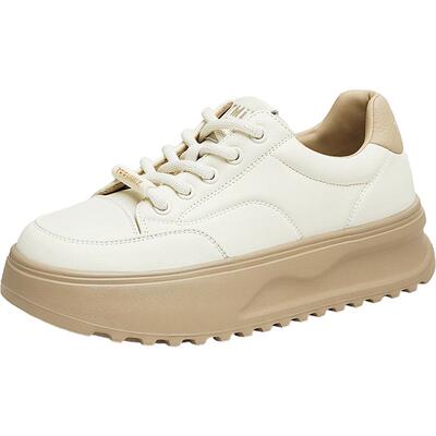 天美意百搭厚底增高云朵小白鞋透气运动板鞋女鞋子新款休闲鞋单鞋