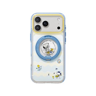 图拉斯O3L史努比snoopy联名支点壳适用苹果17ProMax手机壳iPhone17Pro防摔16pm磁吸支架透明抗黄新款保护壳