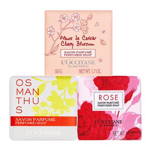 欧舒丹香皂合集樱花乳木果洗澡皂清洁肥皂官方正品旗舰店