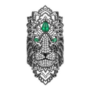 APM Monaco 镶晶钻狮子戒指夸张个性轻奢女 A18975XKGR