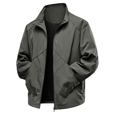 春秋季新款男士薄款翻领夹克潮流