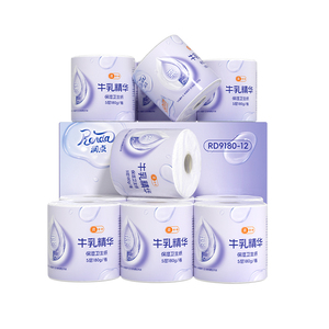 牛乳保湿精华卫生纸5层180g/卷