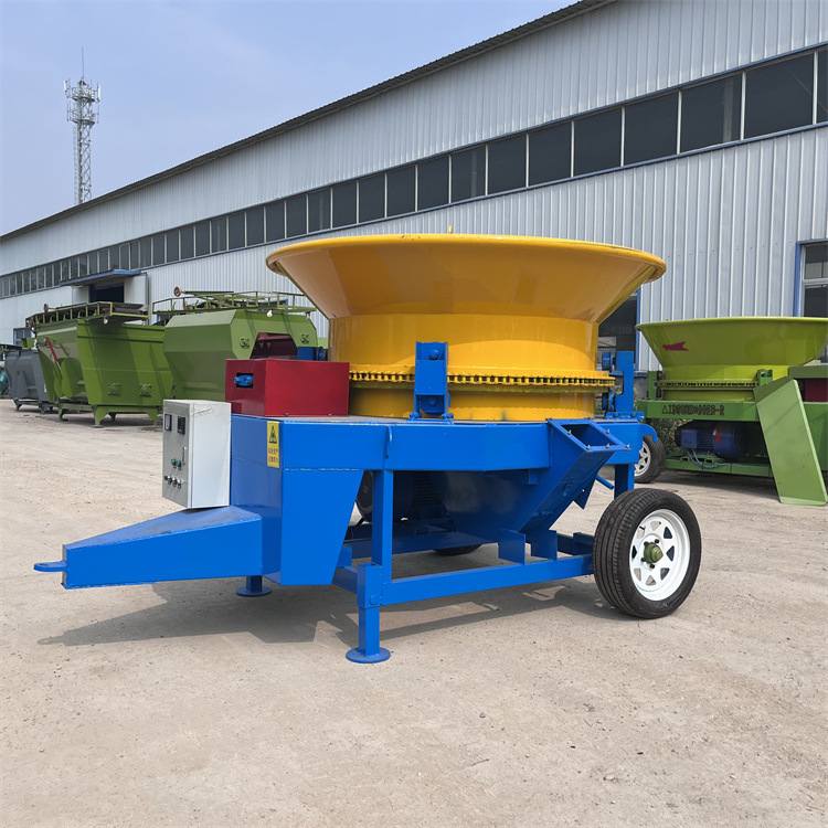 秸秆草捆圆盘式粉碎机打包果秧揉丝喂牛碎草机牧场青贮稻草铡草机