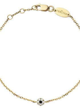 红绳女士克拉黑钻手链