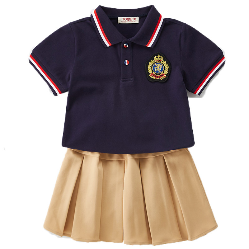 英伦风女童初中学生幼儿园园服